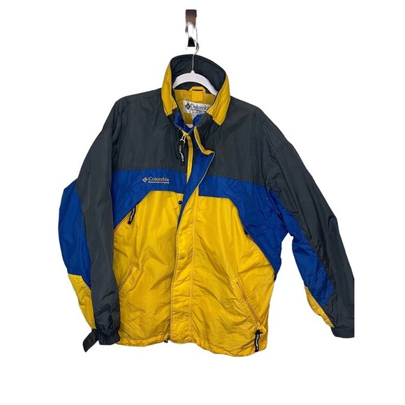 Columbia Other - Vintage Columbia Jacket Coat Yellow and Blue Mens Size L Ski 00s *FLAW